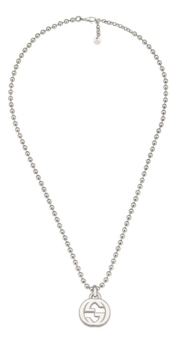 Interlocking G necklace in silver