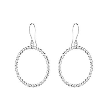 Circle of Light Earrings silver