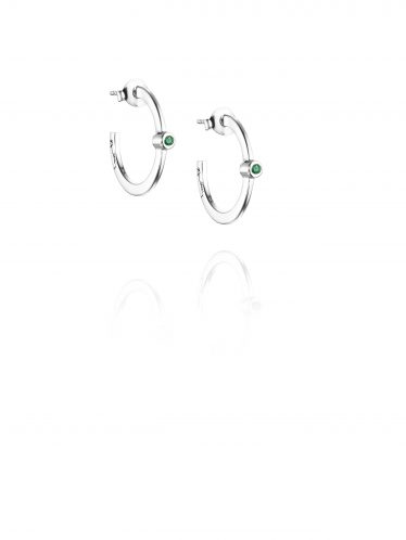 Micro Blink earrings - green emerald