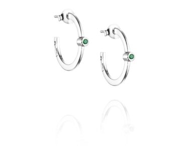 Micro Blink earrings - green emerald