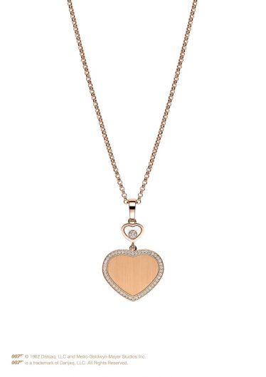 Happy Hearts Golden Hearts pendant with diamonds
