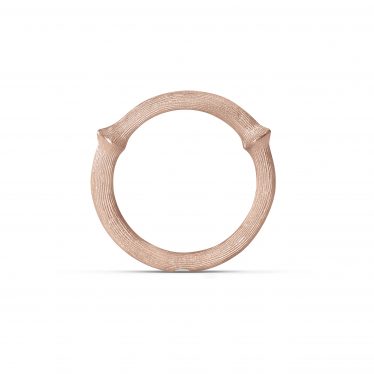 Nature ring III rose gold satinised