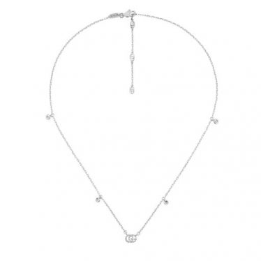 GG Running necklace in white gold