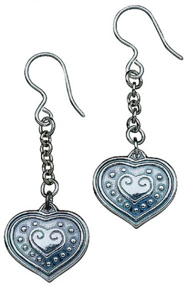 Eura Heart Earrings silver