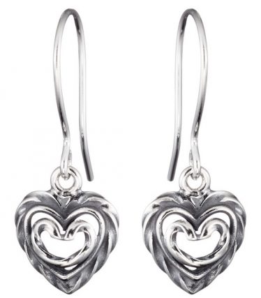 Heart of the House Earrings silver