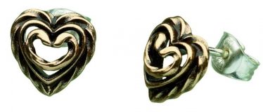 Heart of the House Stud Earrings bronze