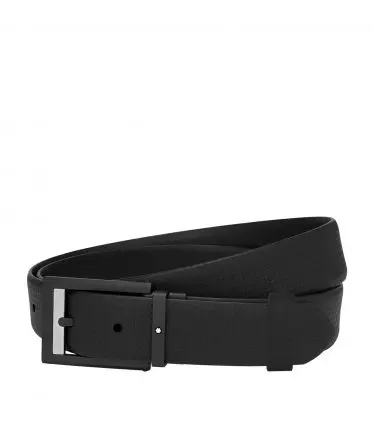 Black 30 mm leather belt