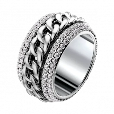 Possession chain motif ring
