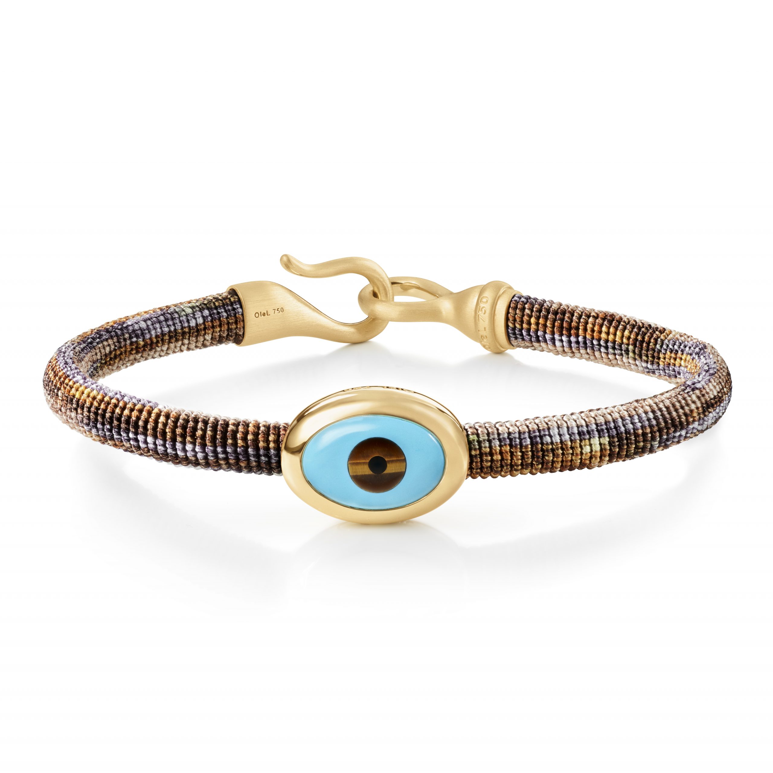 Life Bracelet with Evil Eye 6mm - Lindroos