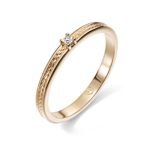 Heritage Diamond Ring gold - Lindroos