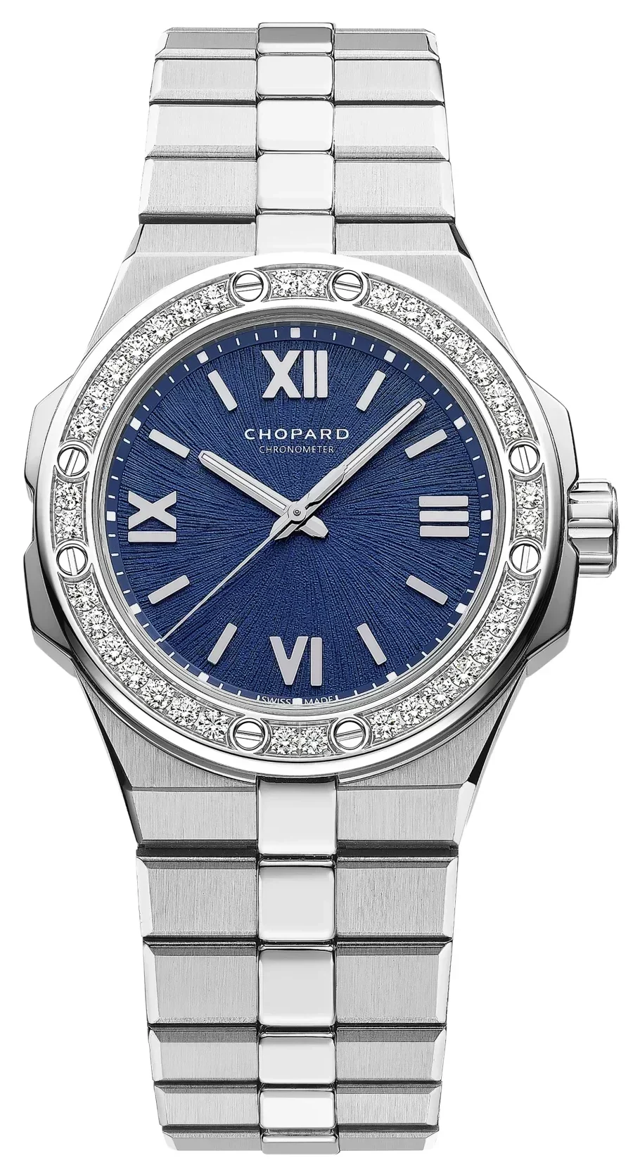 Chopard 298617-3002 Alpine Eagle Stainless-steel And 0.57ct Diamond  Automatic Watch in Blue