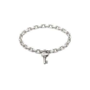 Trademark chain bracelet with key