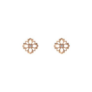 Gucci Flora 18k diamond stud earrings