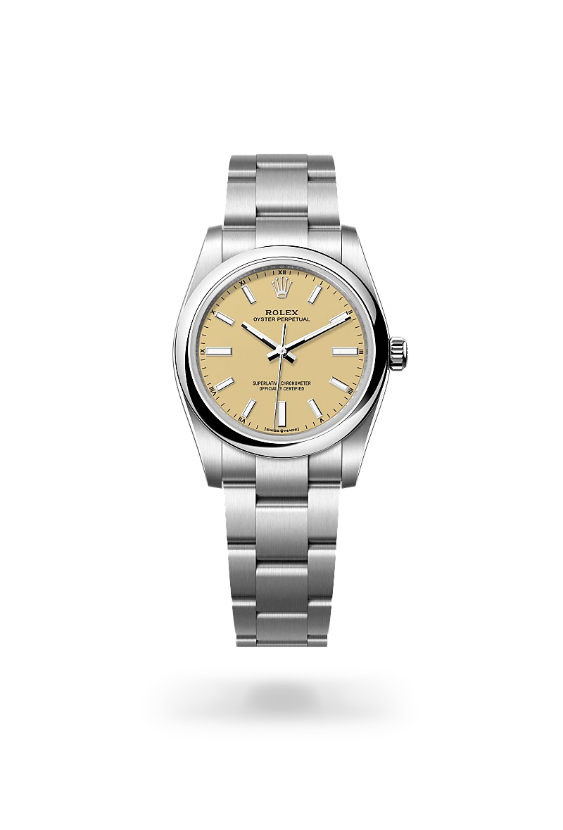 Rolex Oyster Perpetual 34 in Oystersteel, M124200-0007 - Lindroos