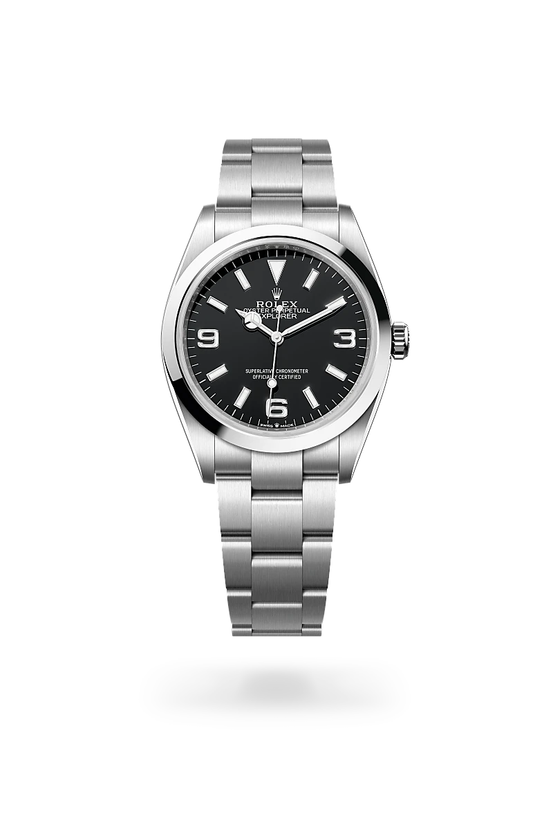 Rolex Explorer 36 in Oystersteel, M124270-0001 - Lindroos
