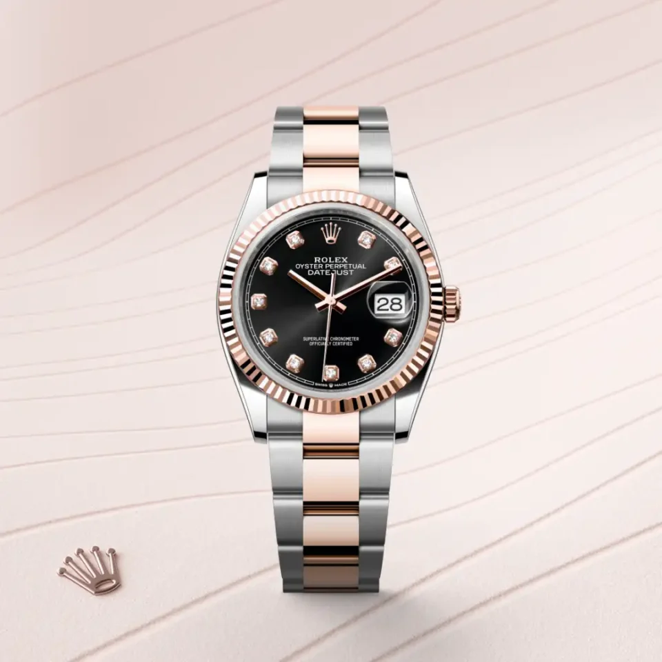 Rolex Datejust 36 Everose Rolesor – Oystersteel-terästä ja Everose-kultaa, M126231-0020, 1 - Lindroos