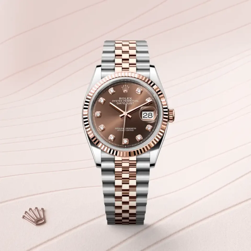 Rolex Datejust 36 Everose Rolesor – Oystersteel-terästä ja Everose-kultaa, M126231-0053, 1 - Lindroos