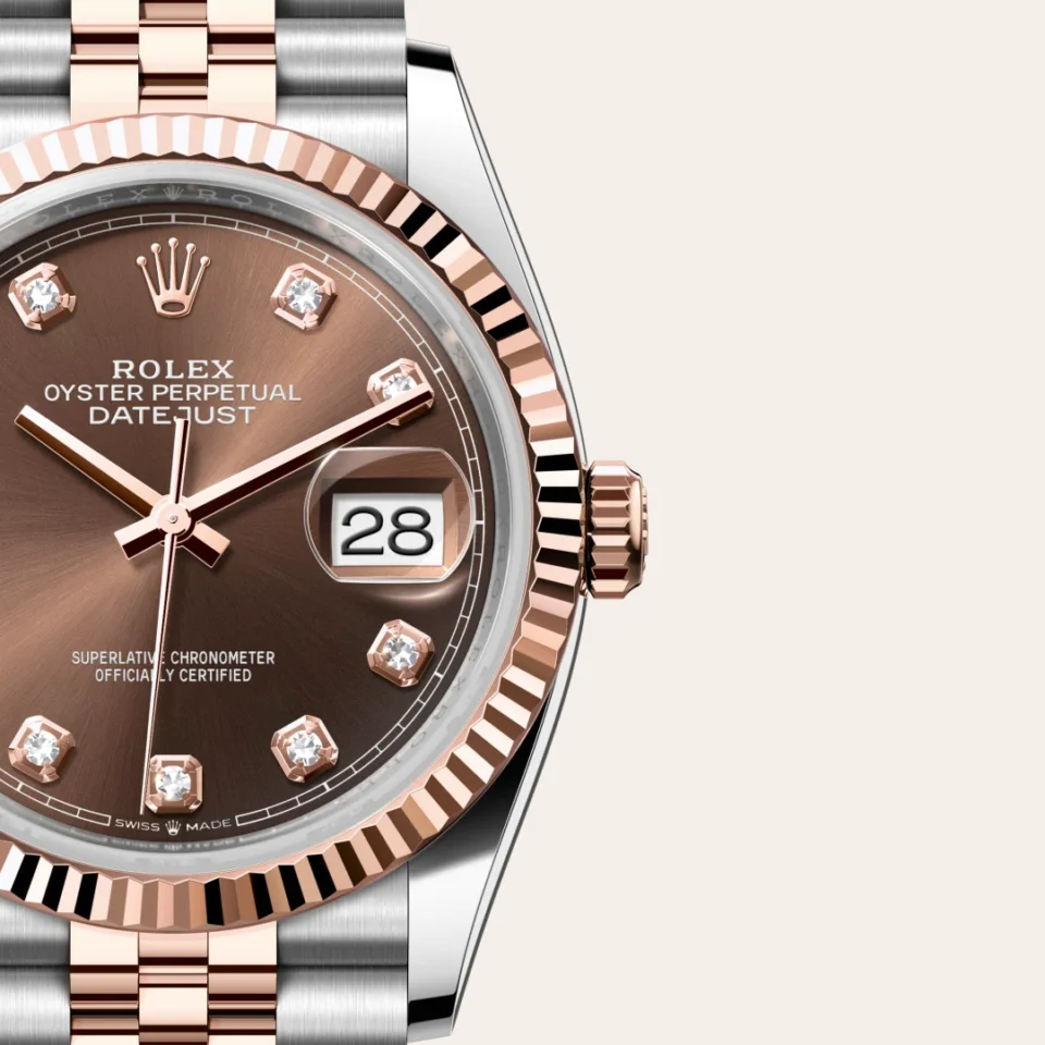 Rolex Datejust 36 Everose Rolesor – Oystersteel-terästä ja Everose-kultaa, M126231-0053, 3 - Lindroos