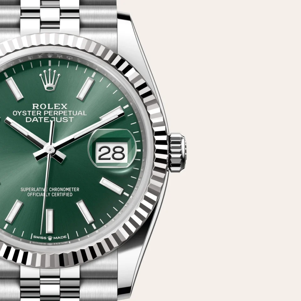 Rolex Datejust 36 Valkoinen Rolesor – Oystersteel-terästä ja valkokultaa, M126234-0051, 3 - Lindroos