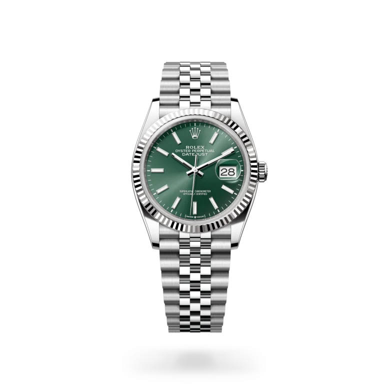 Rolex Datejust 36 Valkoinen Rolesor – Oystersteel-terästä ja valkokultaa, M126234-0051 - Lindroos