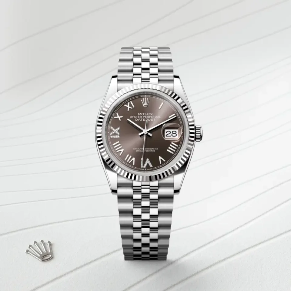 Rolex Datejust 36 Valkoinen Rolesor – Oystersteel-terästä ja valkokultaa, M126234-0071, 1 - Lindroos