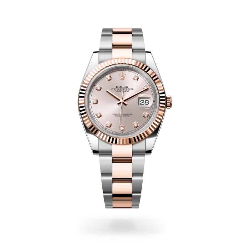Rolex Datejust 41 Everose Rolesor – Oystersteel-terästä ja Everose-kultaa, M126331-0007 - Lindroos