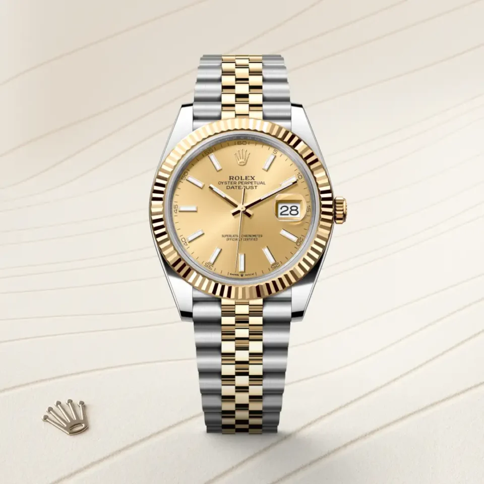Rolex Datejust 41 Keltainen Rolesor – Oystersteel-terästä ja keltakultaa, M126333-0010, 1 - Lindroos