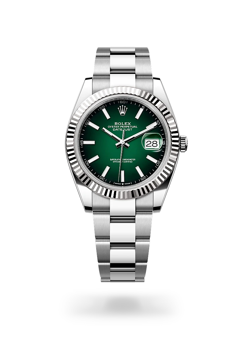 Rolex Datejust 41 in White Rolesor - combination of Oystersteel and white gold, M126334-0033 - Lindroos