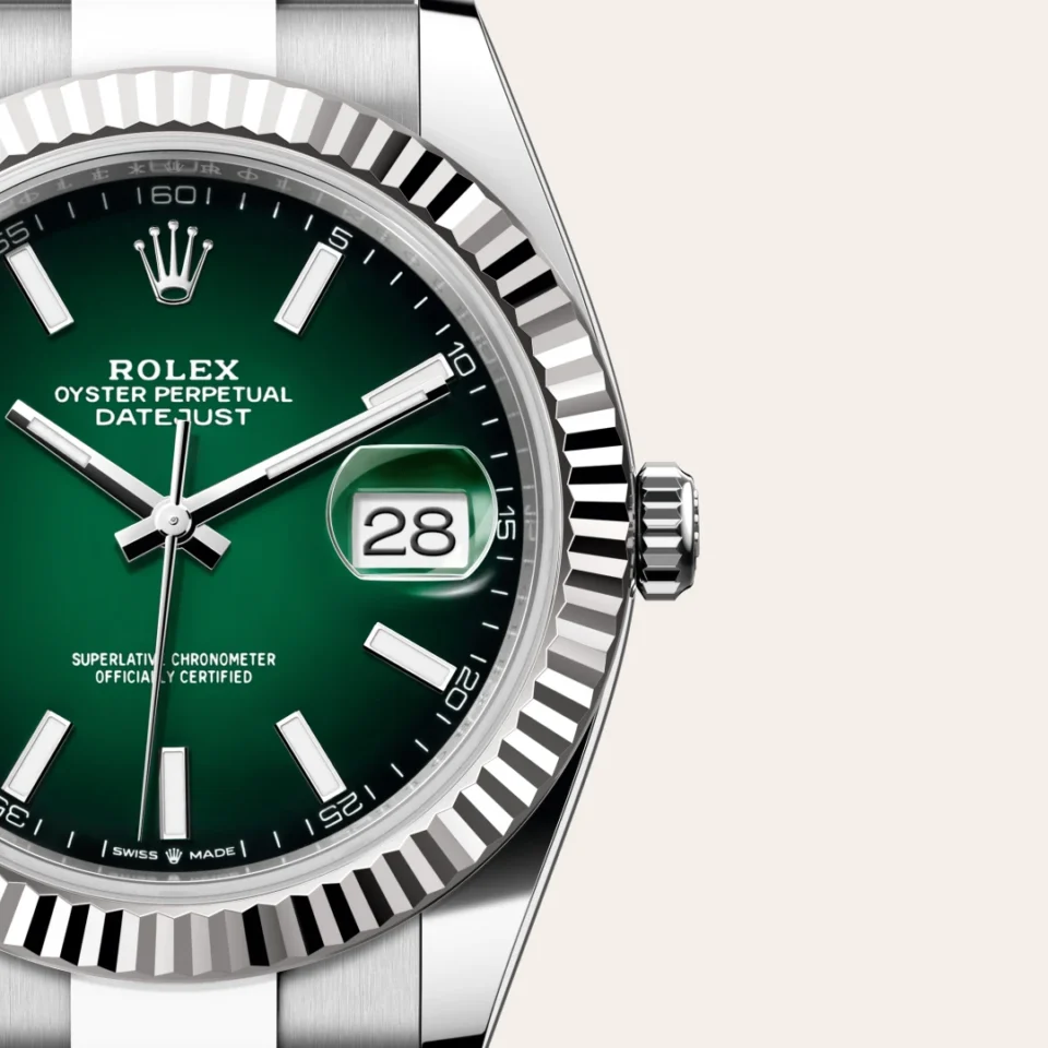 Rolex Datejust 41 Valkoinen Rolesor – Oystersteel-terästä ja valkokultaa, M126334-0033, 3 - Lindroos