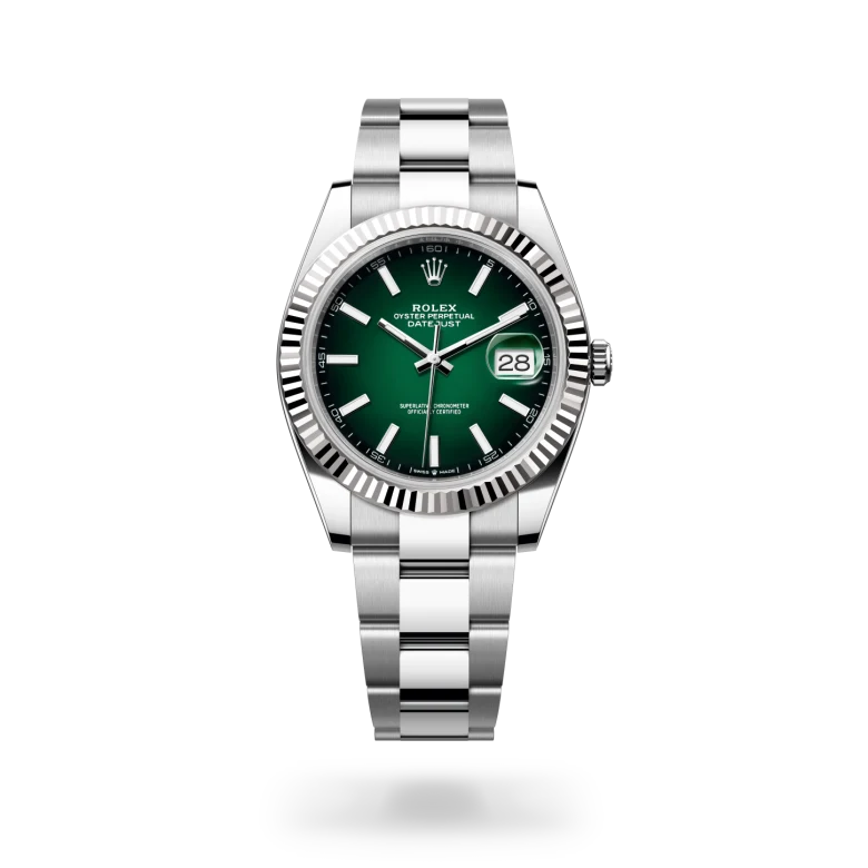 Rolex Datejust 41 Valkoinen Rolesor – Oystersteel-terästä ja valkokultaa, M126334-0033 - Lindroos