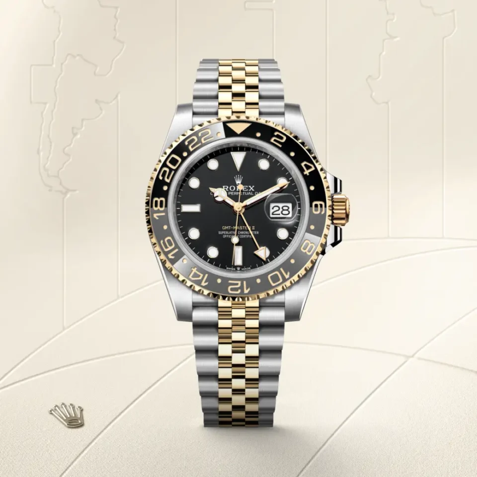 Rolex GMT-Master II Keltainen Rolesor – Oystersteel-terästä ja keltakultaa, M126713GRNR-0001, 1 - Lindroos