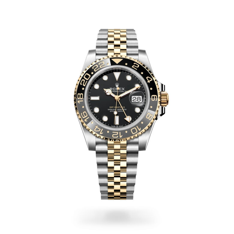 Rolex GMT-Master II in Yellow Rolesor - combination of Oystersteel and yellow gold, M126713GRNR-0001 - Lindroos