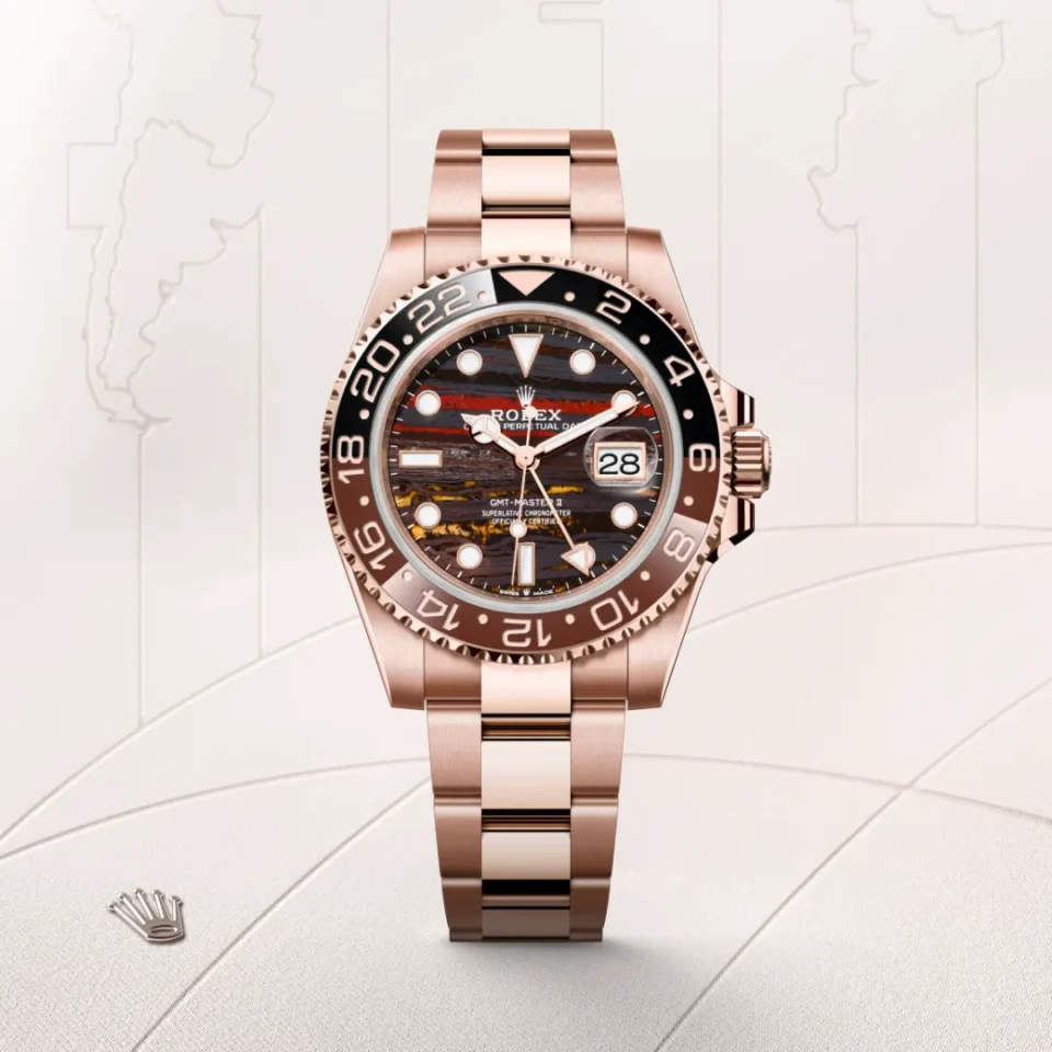 Rolex GMT-Master II in 18 ct Everose gold, M126715CHNR-0002, 1 - Lindroos