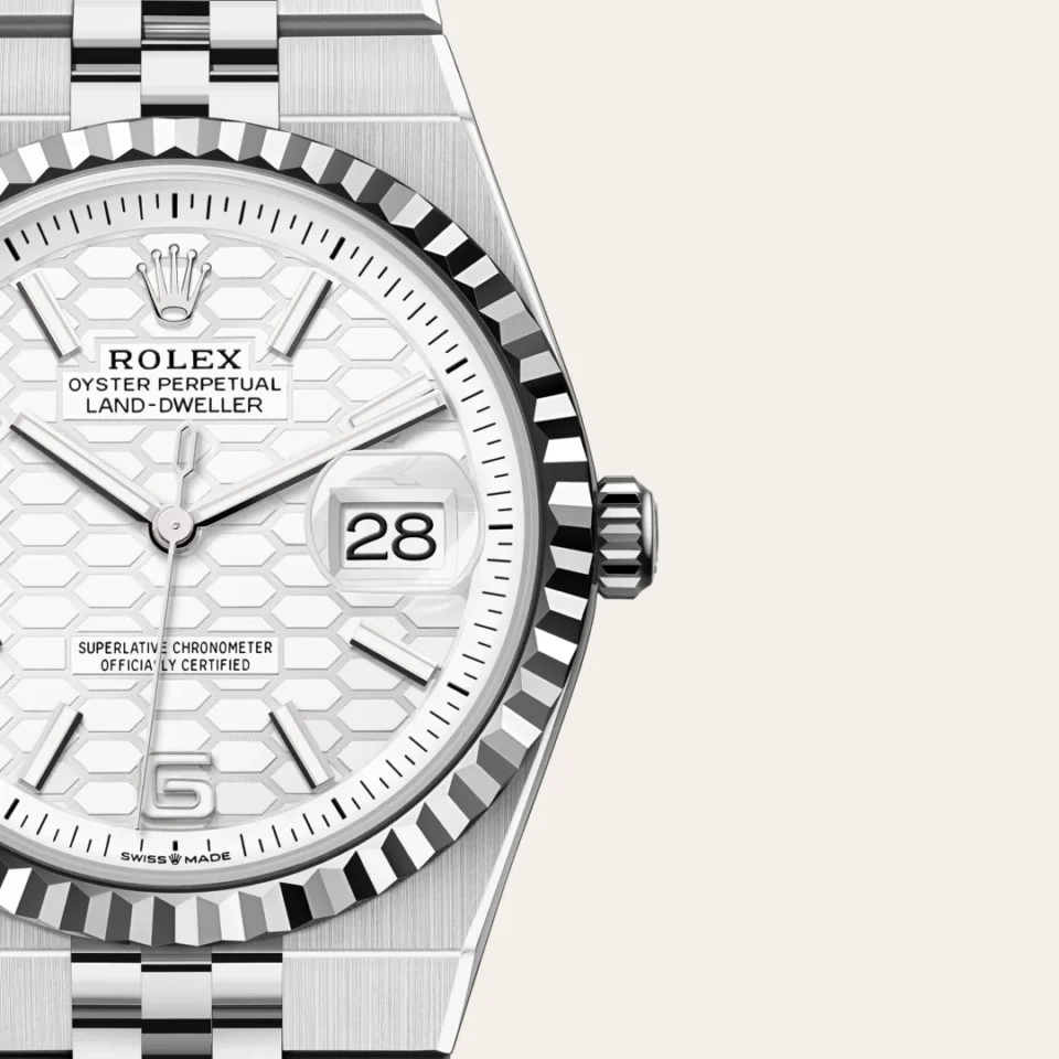 Rolex Land-Dweller 36 in White Rolesor - combination of Oystersteel and white gold, M127234-0001, 3 - Lindroos