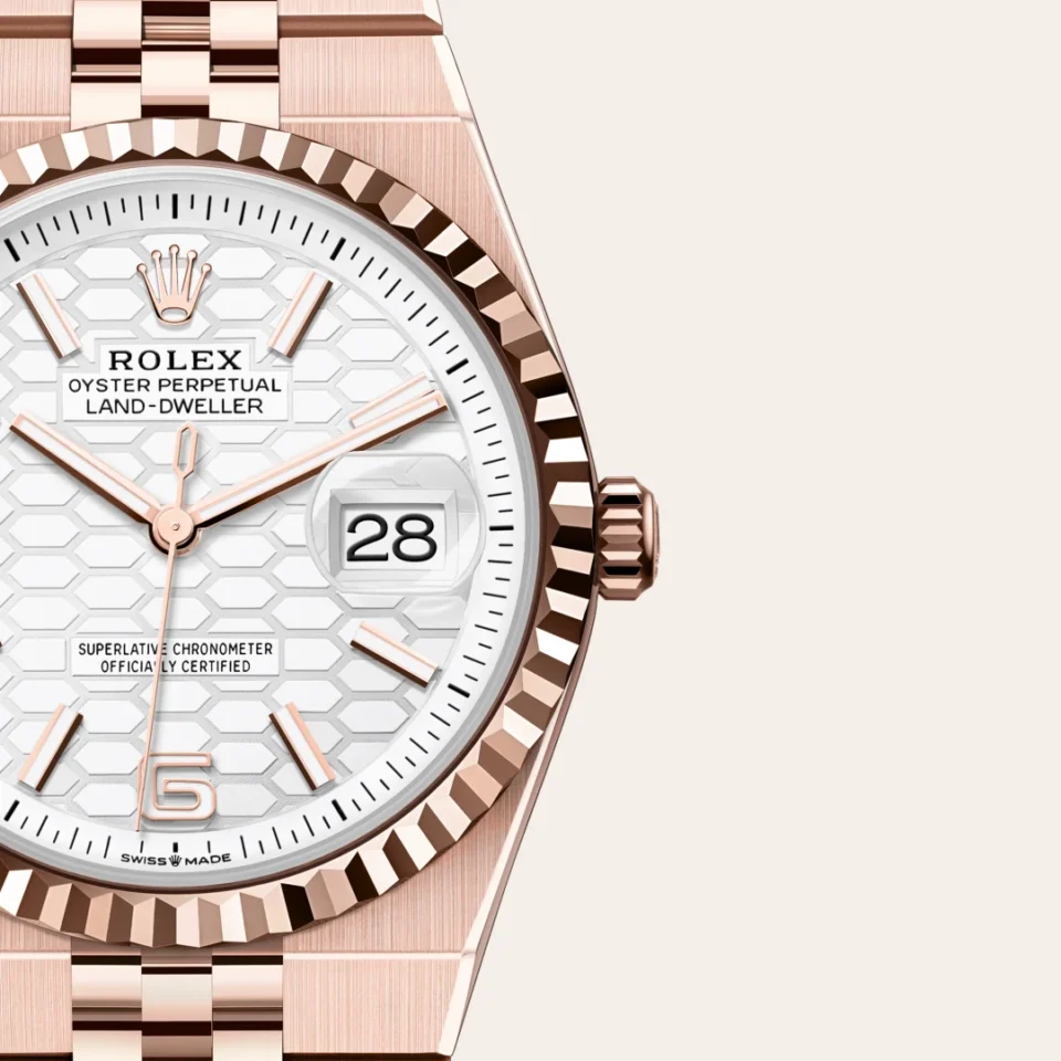 Rolex Land-Dweller 36 18k Everose-kulta, M127235-0001, 3 - Lindroos