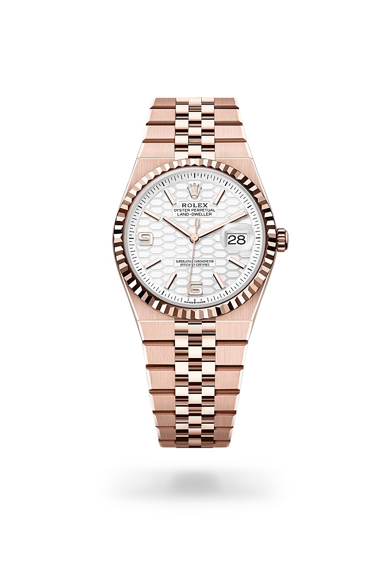 Rolex Land-Dweller 36 18k Everose-kulta, M127235-0001 - Lindroos