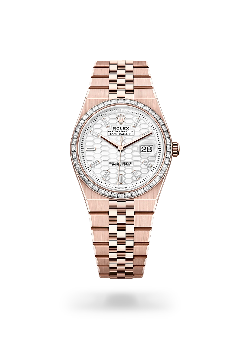 Rolex Land-Dweller 36 18k Everose-kulta, M127285TBR-0002 - Lindroos