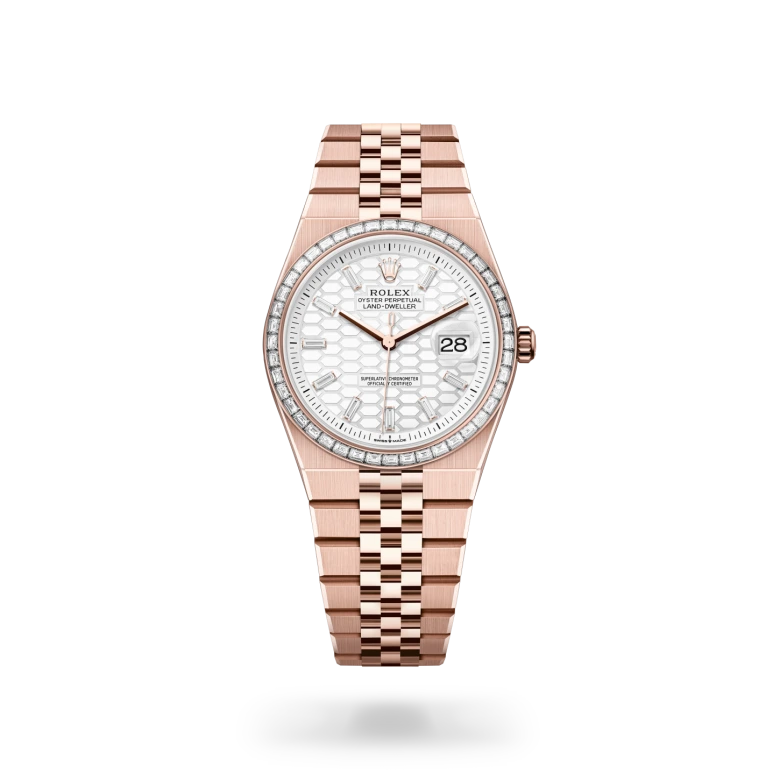 Rolex Land-Dweller 36 18k Everose-kulta, M127285TBR-0002 - Lindroos