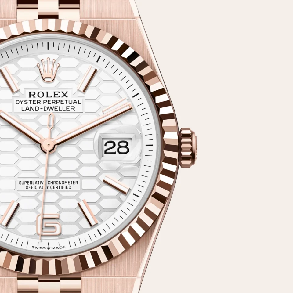 Rolex Land-Dweller 40 18k Everose-kulta, M127335-0001, 3 - Lindroos