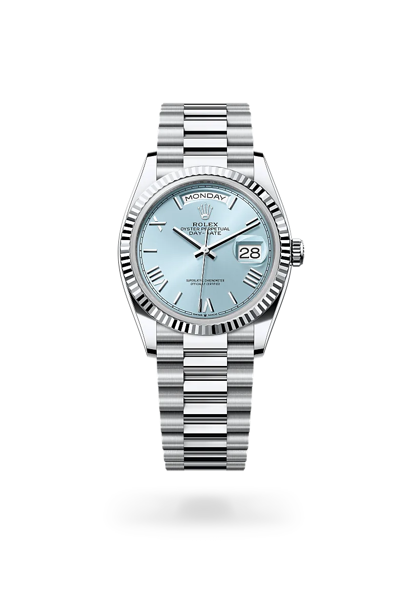 Rolex Day-Date 36 in Platinum, M128236-0018 - Lindroos