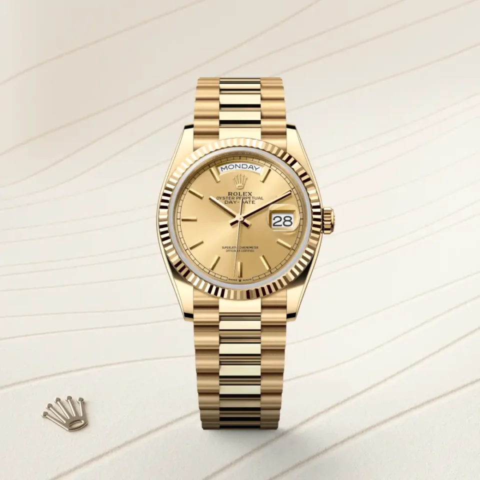 Rolex Day-Date 36 18k keltakulta, M128238-0045, 1 - Lindroos