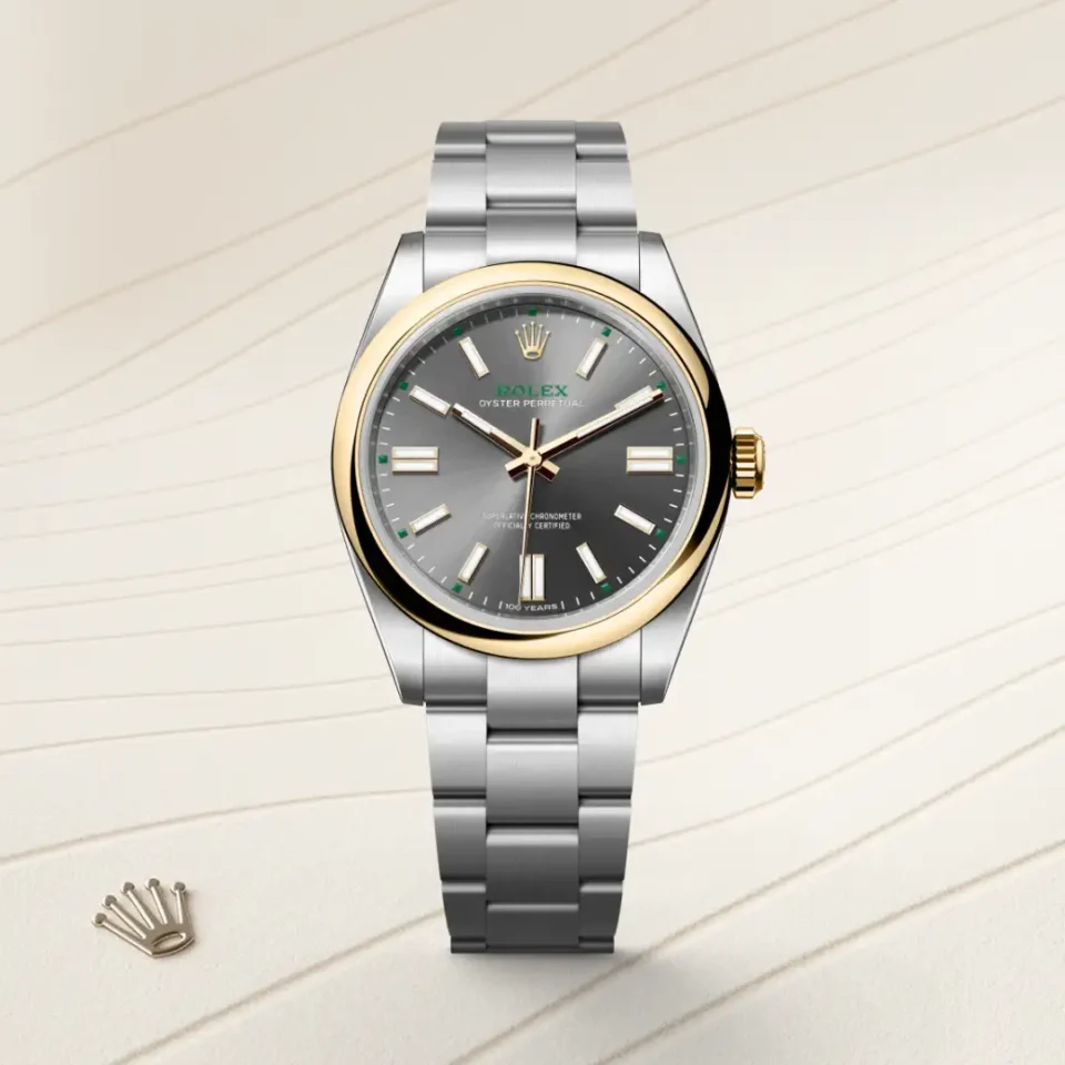 Rolex Oyster Perpetual 41 in Yellow Rolesor - combination of Oystersteel and yellow gold, M134303-0001, 1 - Lindroos