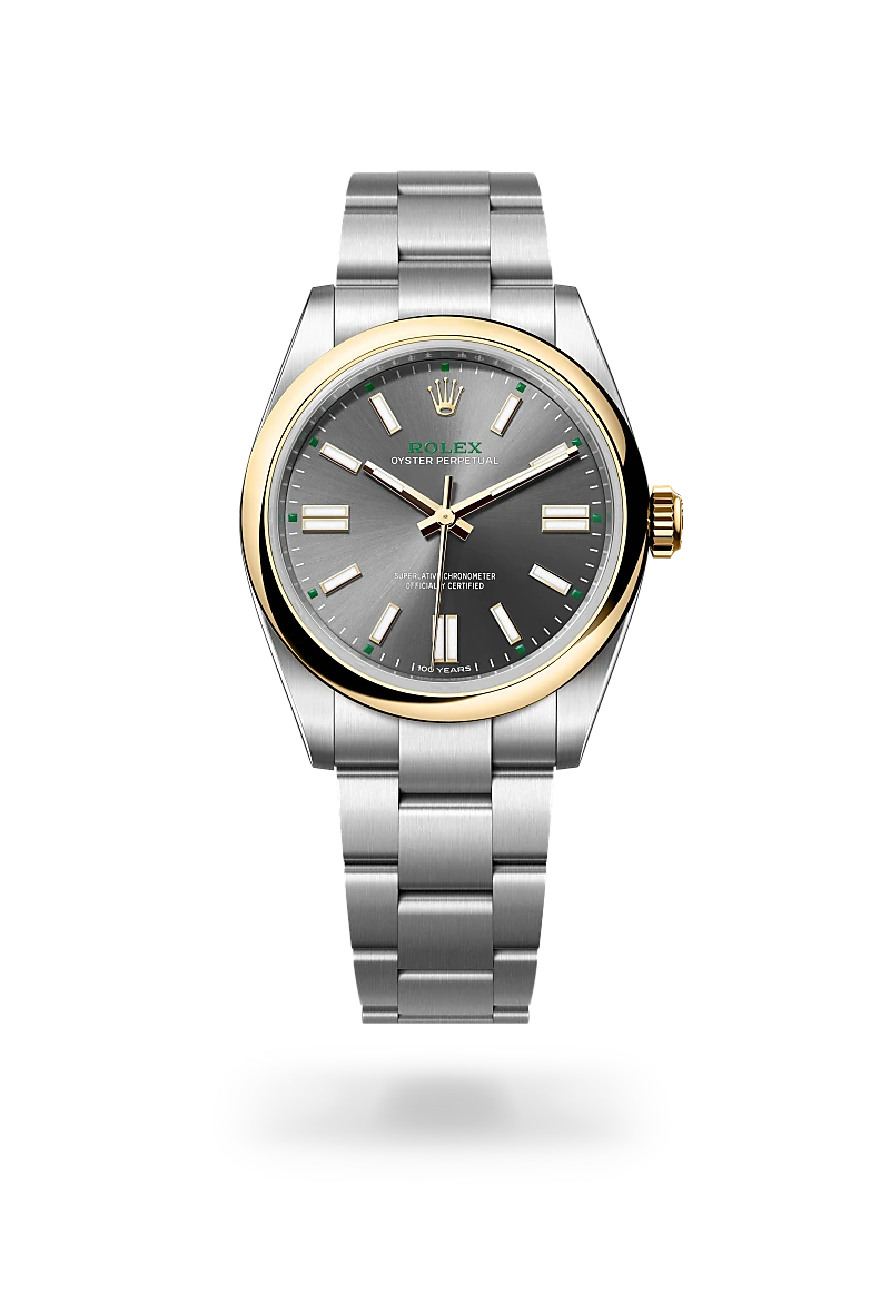 Rolex Oyster Perpetual 41 in Yellow Rolesor - combination of Oystersteel and yellow gold, M134303-0001 - Lindroos