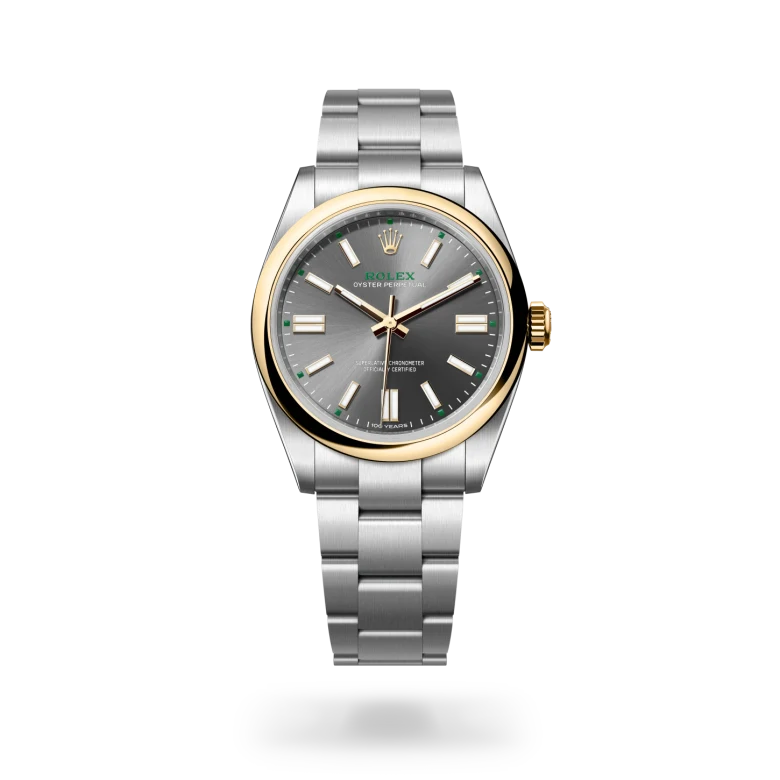 Rolex Oyster Perpetual 41 in Yellow Rolesor - combination of Oystersteel and yellow gold, M134303-0001 - Lindroos