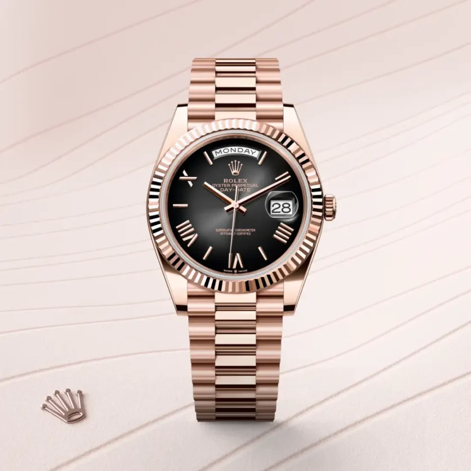 Rolex Day-Date 40 18k Everose-kulta, M228235-0055, 1 - Lindroos
