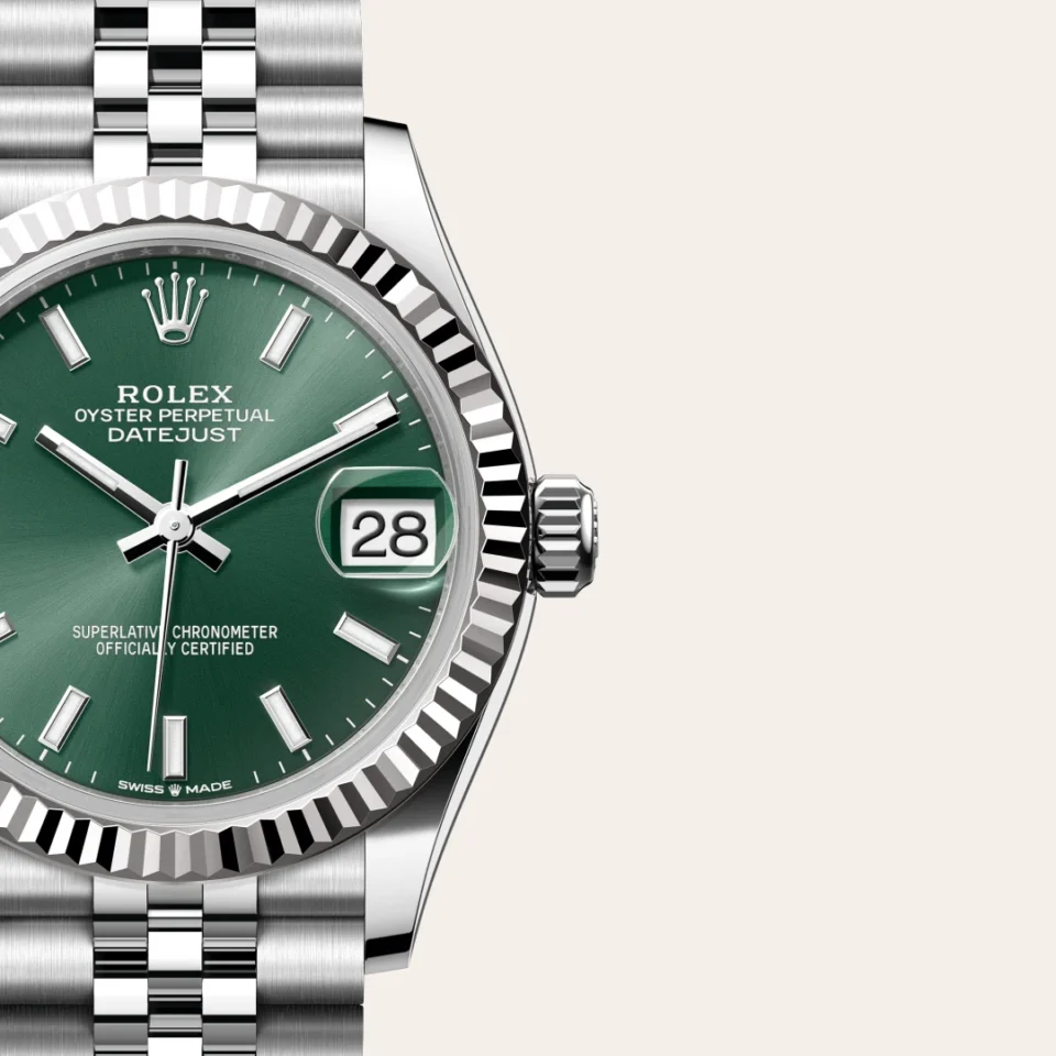 Rolex Datejust 31 Valkoinen Rolesor – Oystersteel-terästä ja valkokultaa, M278274-0018, 3 - Lindroos