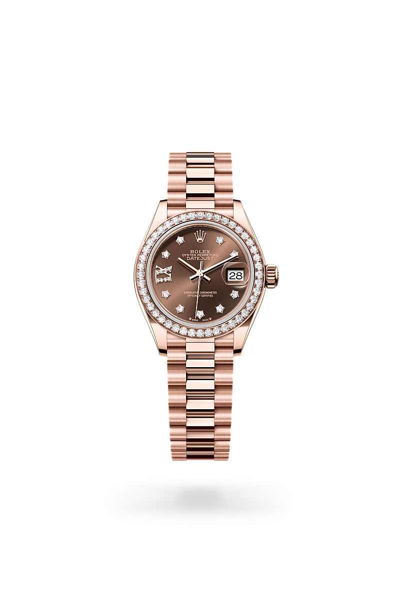 Rolex Lady-Datejust in 18 ct Everose gold, M279135RBR-0001 - Lindroos