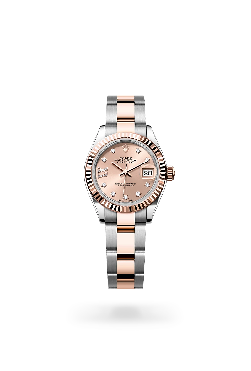 Rolex Lady-Datejust in Everose Rolesor - combination of Oystersteel and Everose gold, M279171-0028 - Lindroos