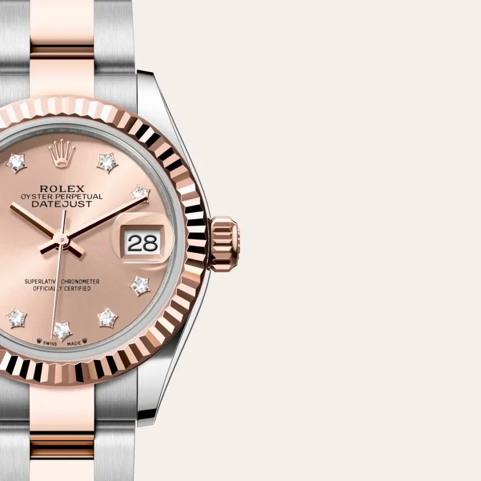 Rolex Lady-Datejust Everose Rolesor – Oystersteel-terästä ja Everose-kultaa, M279171-0028, 3 - Lindroos