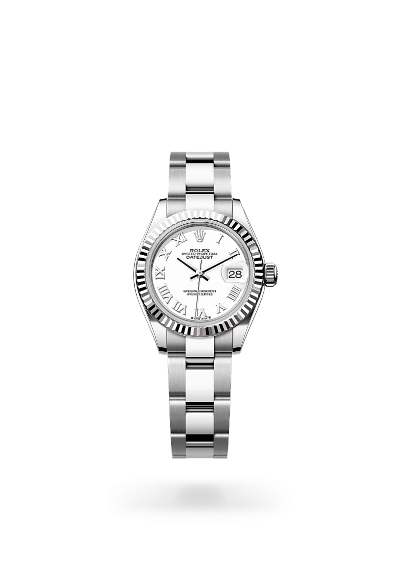Rolex Lady-Datejust in White Rolesor - combination of Oystersteel and white gold, M279174-0020 - Lindroos
